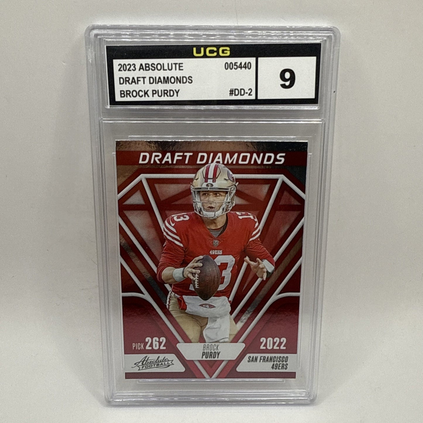 2023 Panini Absolute Brock Purdy Draft Diamonds DD-2 Rookie San Francisco Graded