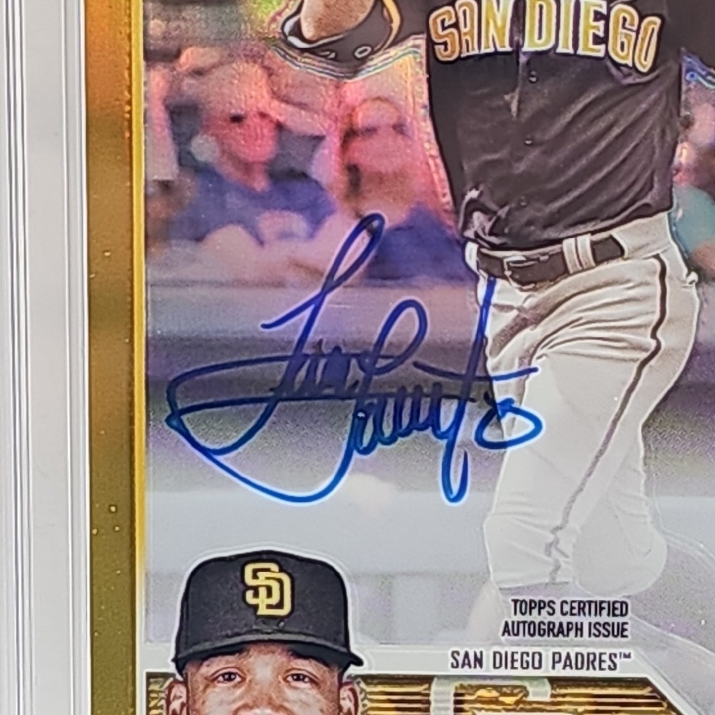 2023 Topps Chrome #RA-LL Luis Liberato RC Auto Gold Wave Refractor /50 Graded 10