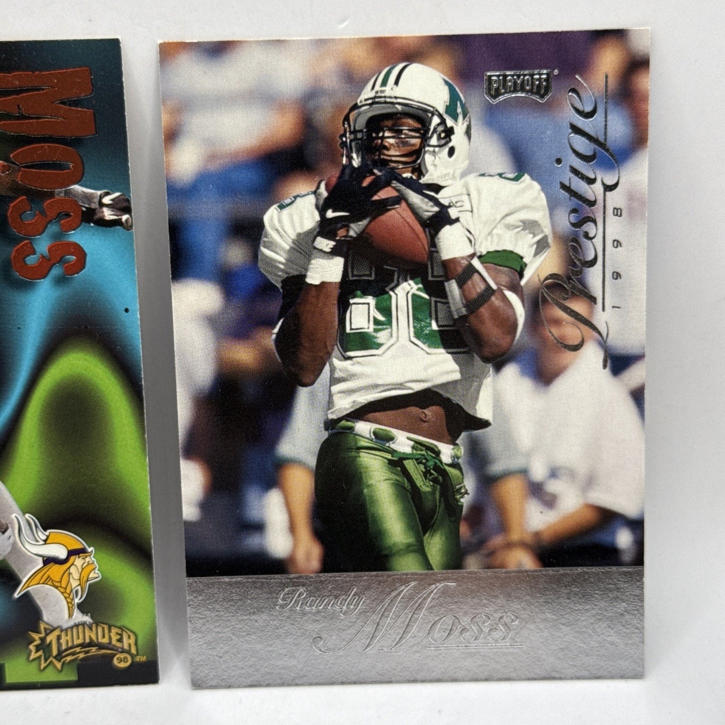 1998 Skybox Thunder Randy Moss Rookie RC #242 Vikings - 2 Vintage NFL Card