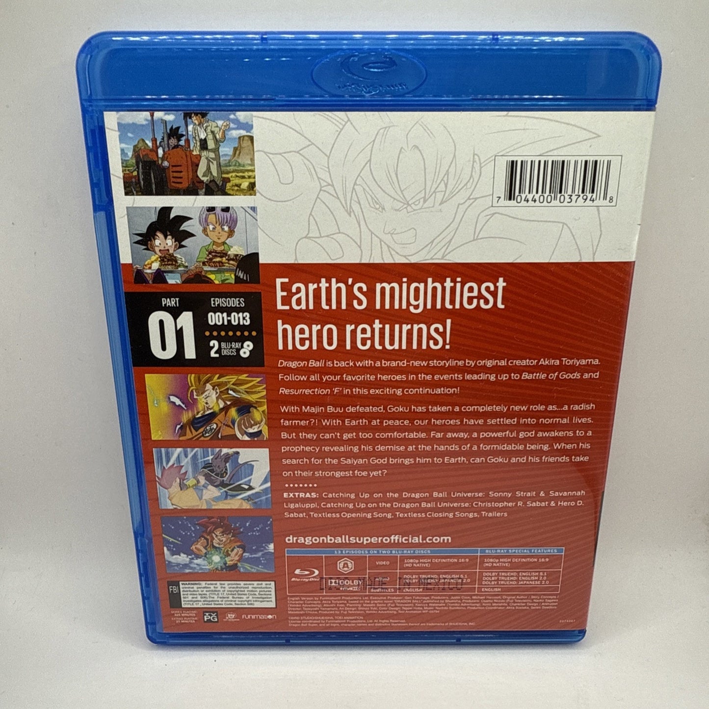 Dragon Ball Super-Part One 1 (Blu-ray) Bluray Anime Show Kids Dragonball DBZ