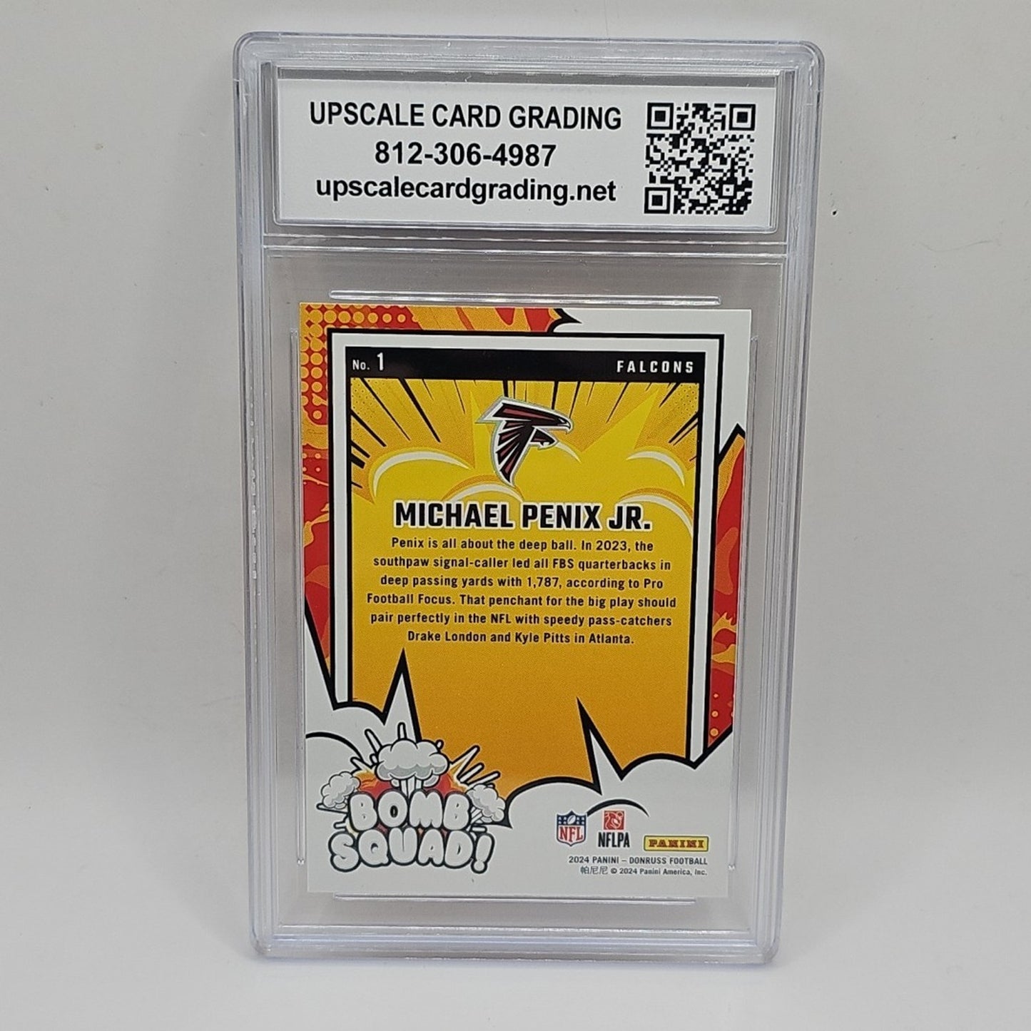 2024 Panini Donruss - Bomb Squad Michael Penix Jr. #1 (RC) Graded 10