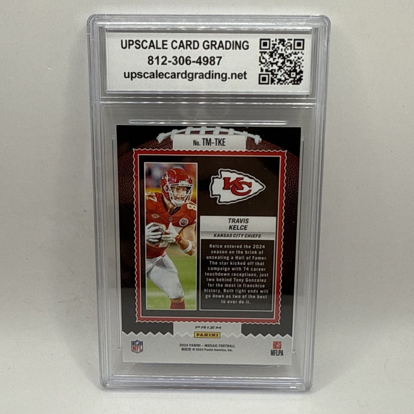 2024 Panini Mosaic - Touchdown Masters #TM-TKE Travis Kelce Prizm Graded 9 NFL
