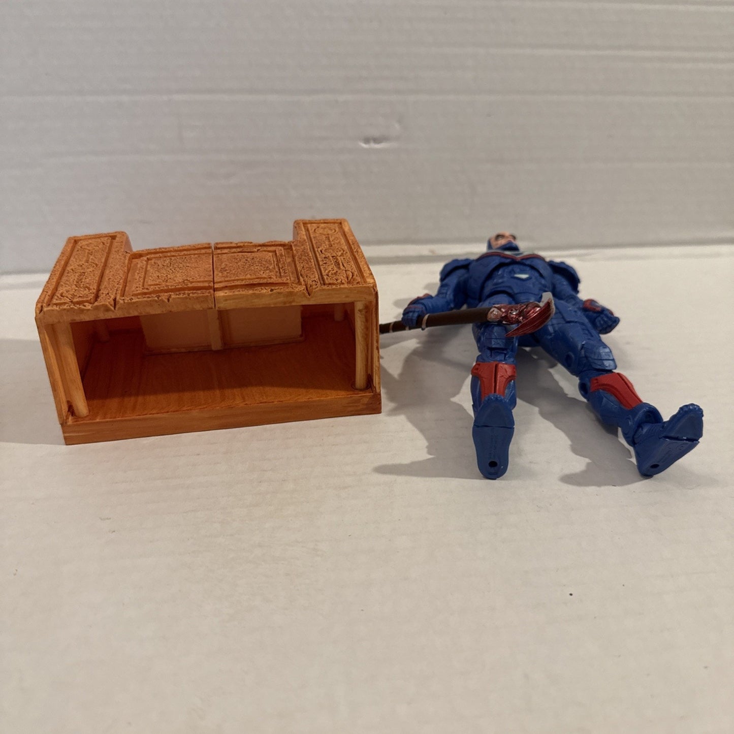 McFarlane DC Comics Multiverse Darkseid War blue LEX LUTHOR POWER SUIT w/ Throne