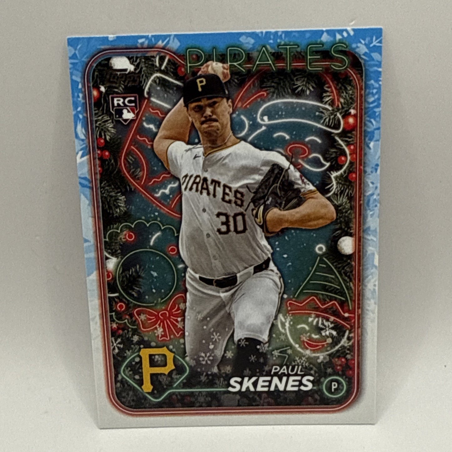 2024 Topps Holiday - #H165 Paul Skenes (RC) MLB Rookie Pirates Baseball Card