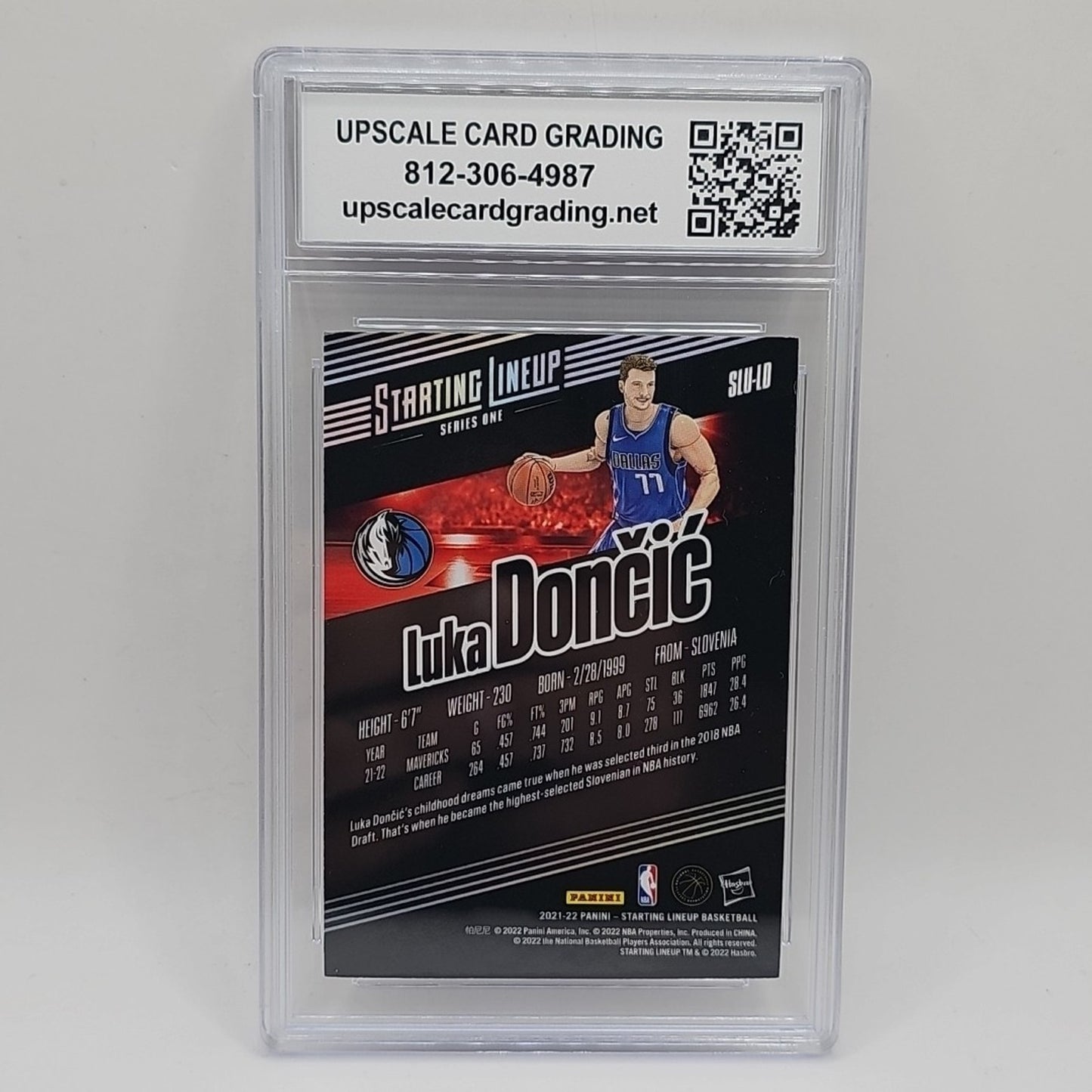 Luka Doncic 2021-2022 Panini ELITE Starting Lineup Series One Graded 9 Card NBA