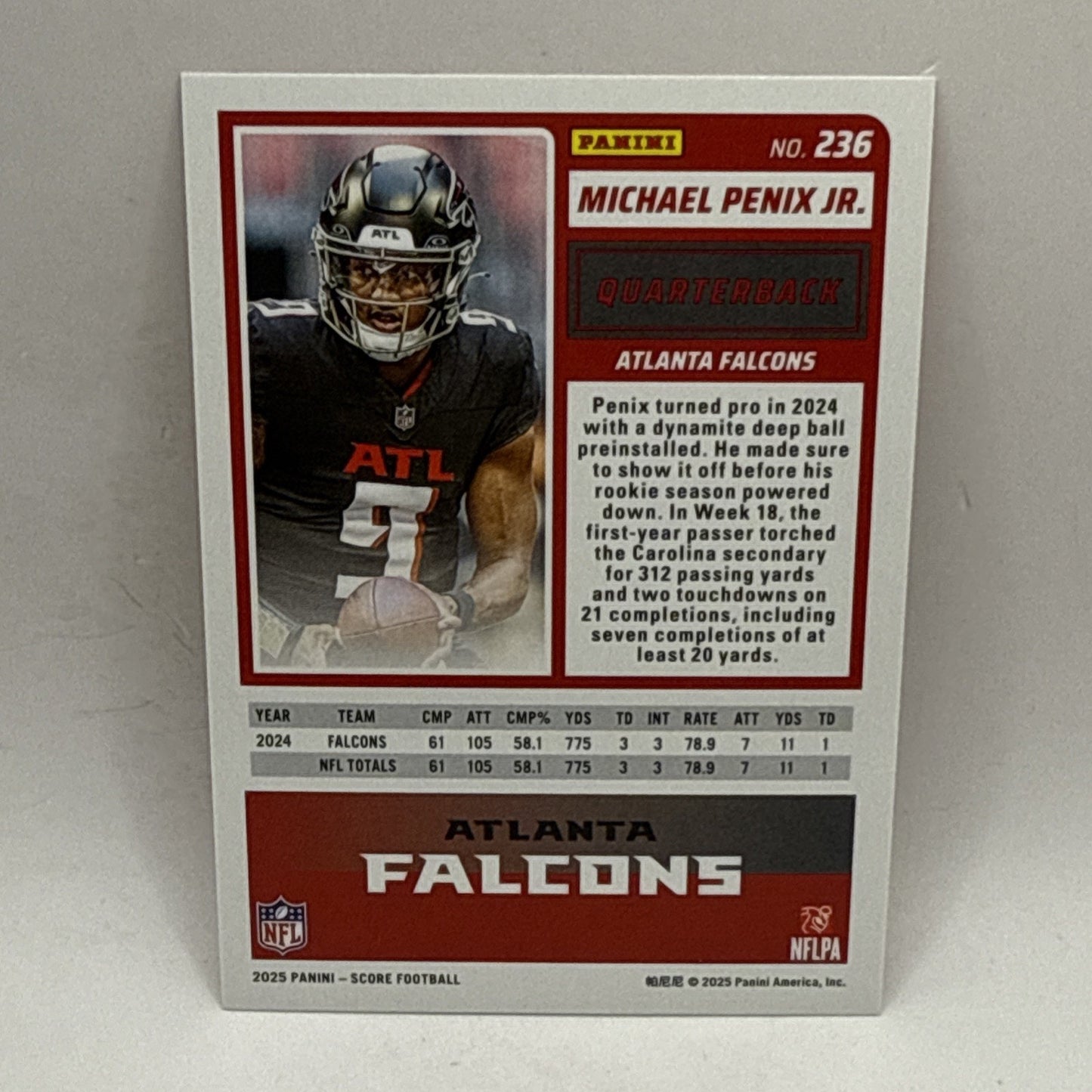 2025 Score A Treat Halloween #236 Michael Penix Jr Falcons Football Card