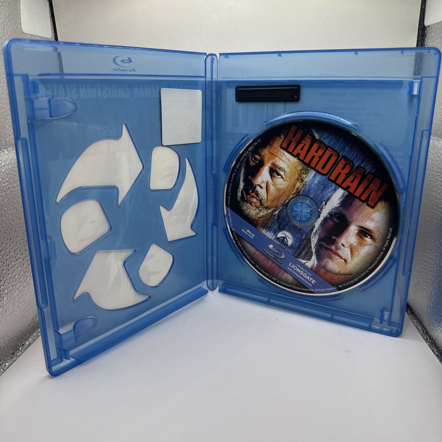 Hard Rain (Blu-ray Disc, 1998) Morgan Freeman, Christian Slater - Action