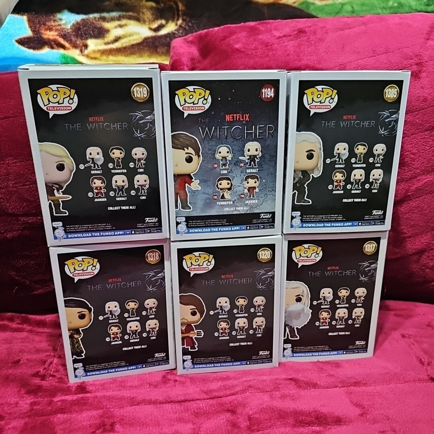 (6) Funko Pops - Television - The Witcher Vinyl Figures Collectible Toys