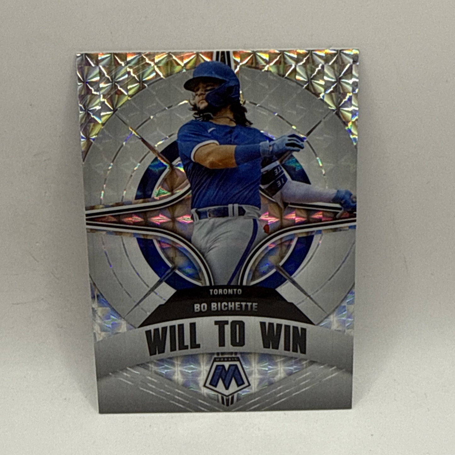 2022 Panini Mosaic - Will to Win Mosaic Prizm #WW-4 Bo Bichette MLB Toronto Card