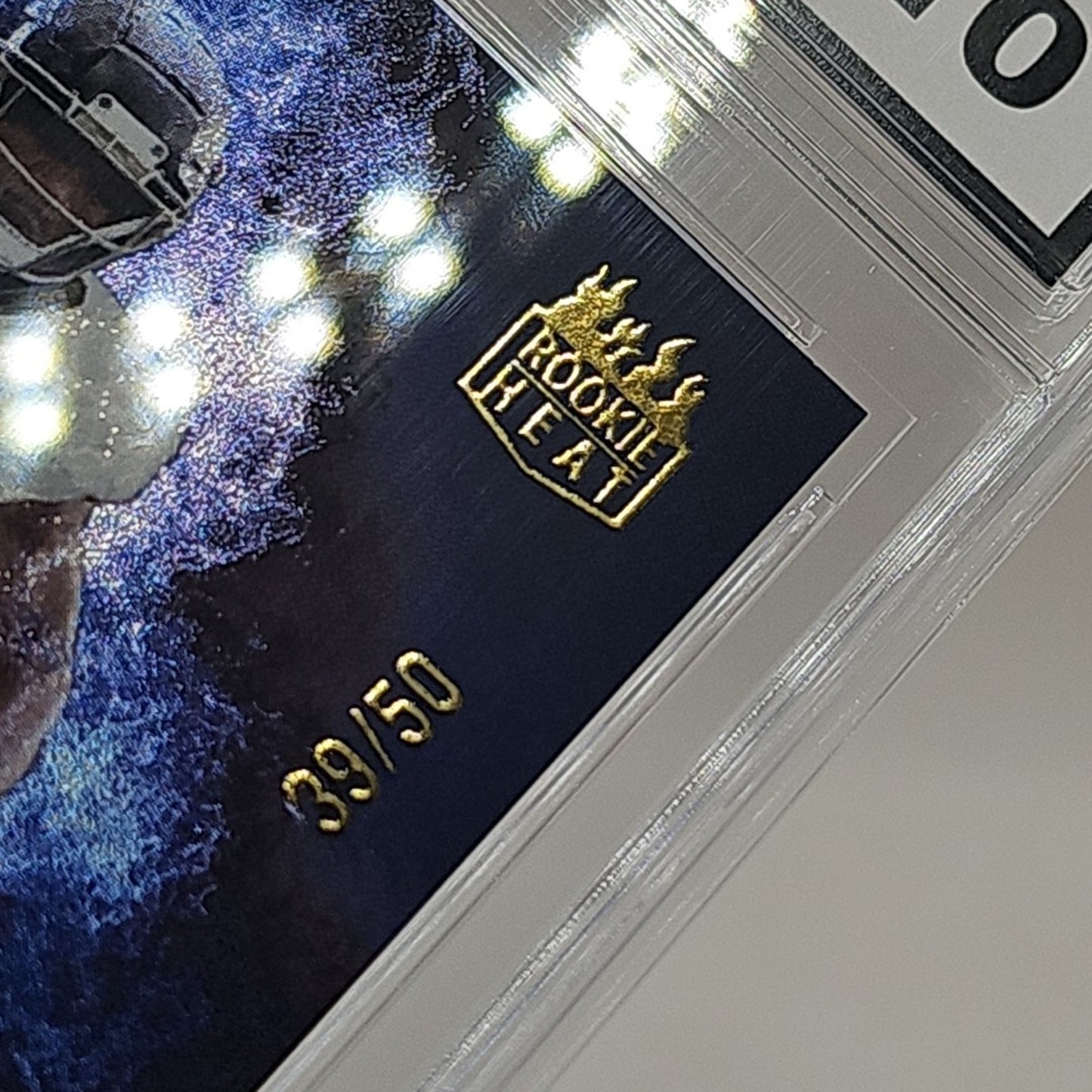 2023 Wild Card Matte Rookie Heat Chase Bijan Robinson /50 Blue Chase Graded 10
