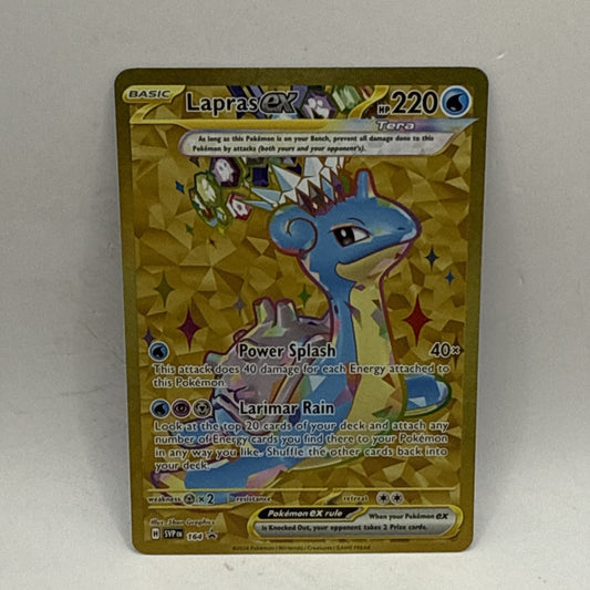 Lapras EX 164 Scarlet & Violet Promo Holo Card LP Pokémon Trading Card