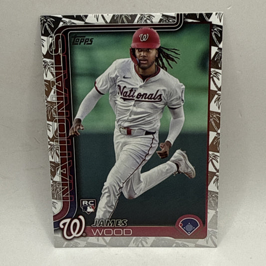 2025 Topps Series 1 James Wood RC Spring Training Parallel MLB Nationals Rookie