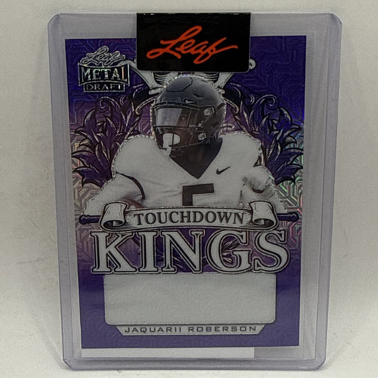 Leaf Metal TD Kings Purple Mojo Jaquarii Roberson Rc 1/1 Unsigned Proof NFL Rams
