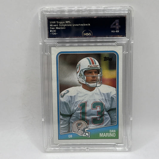 1988 Topps - Dan Marino #190 Miami Dolphins Graded 4 NFL Vintage Football Card
