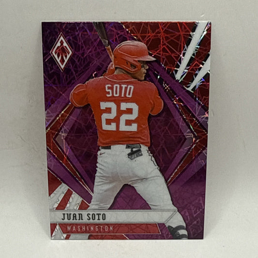 2021 Chronicles Phoenix Purple Velocity #25 Juan Soto Washington Nationals
