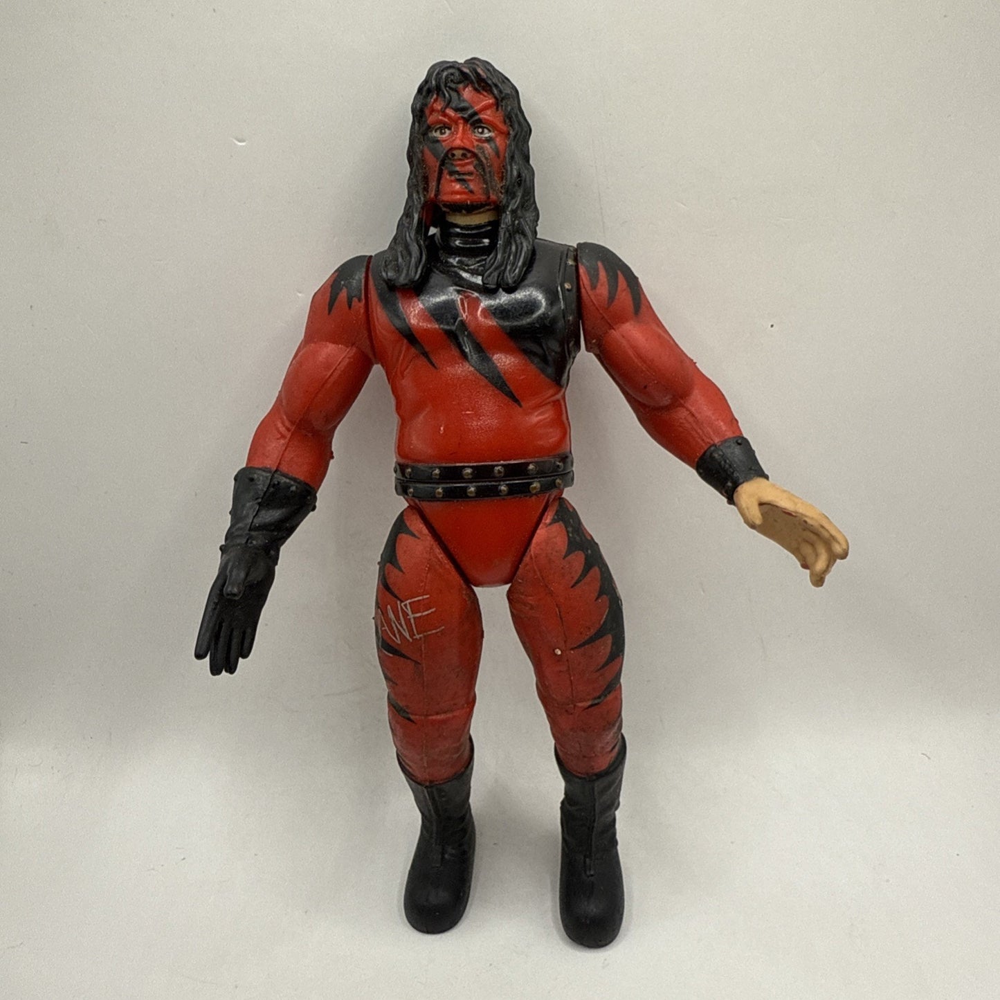 KANE WWE WWF Action Wrestling Toy Figure 1998 Jakks Pacific Titan Sports 6" Tall