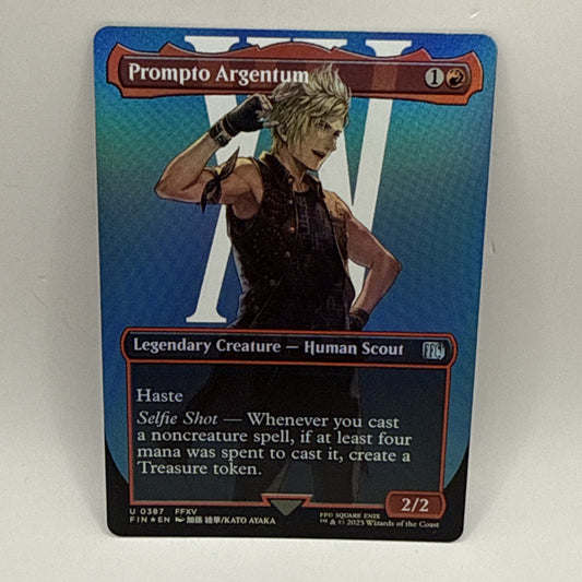MTG Prompto Argentum (Borderless) Final Fantasy Foil Magic The Gathering Card