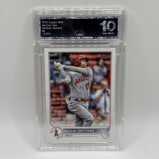 Shohei Ohtani Graded 10 2022 Topps MLB #1 GEM Mint Los Angeles Series One