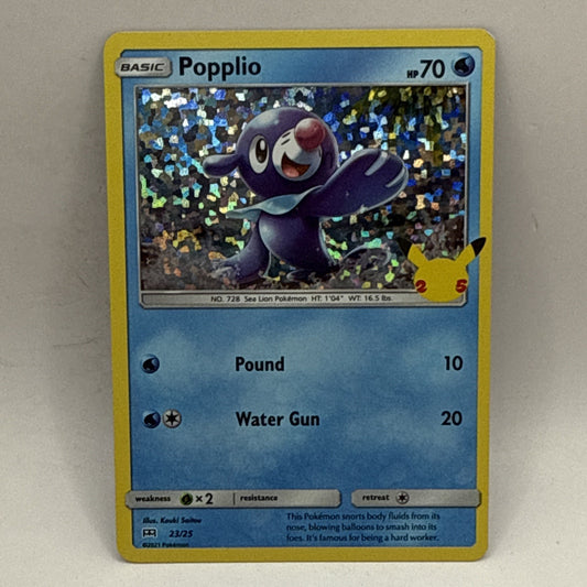 Pokemon: Popplio 023/025 McDonald's 25th Anniversary Promos Holo LP