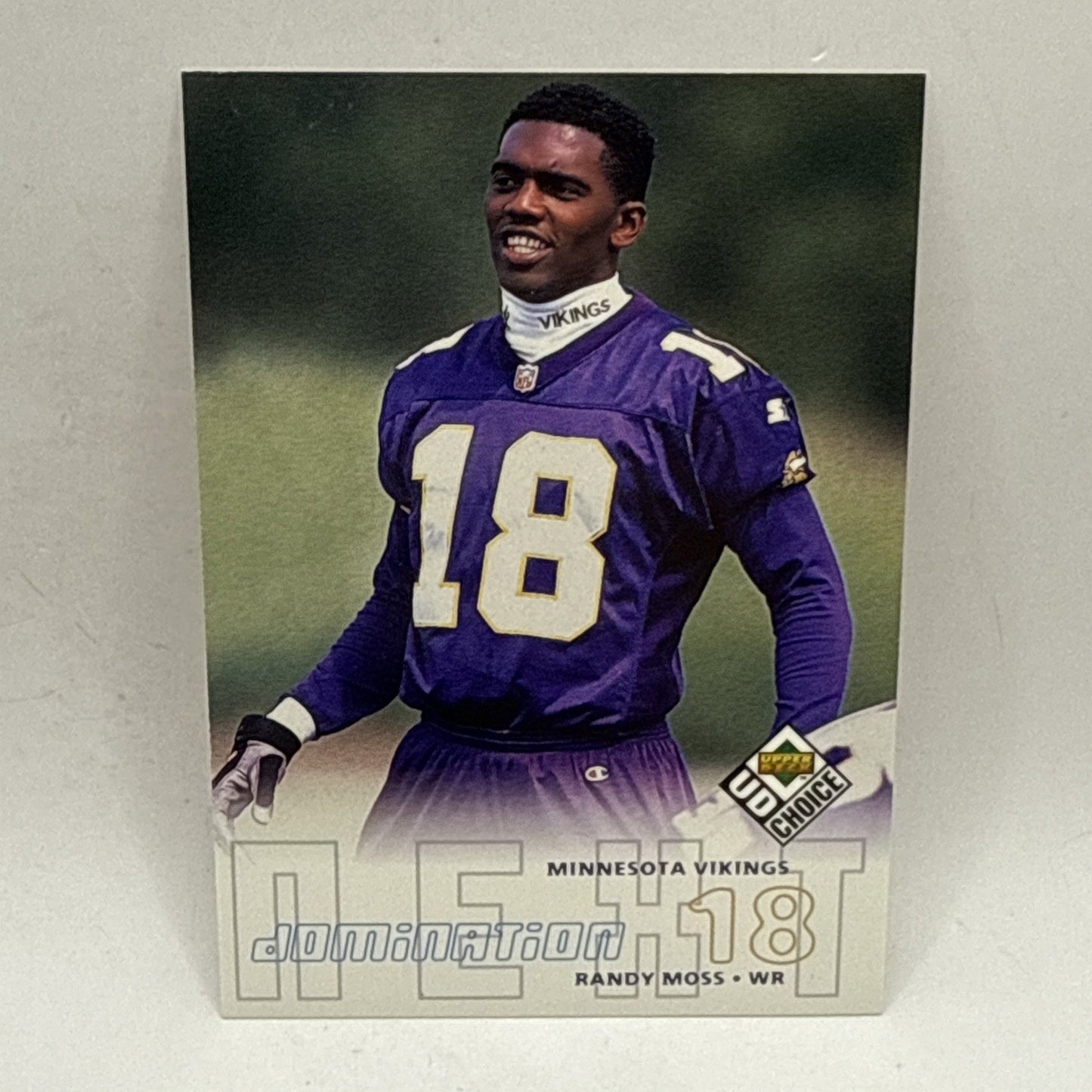 1998 UD Choice Randy Moss Domination Next Rookie Card #270 HOF! Vikings NFL Card