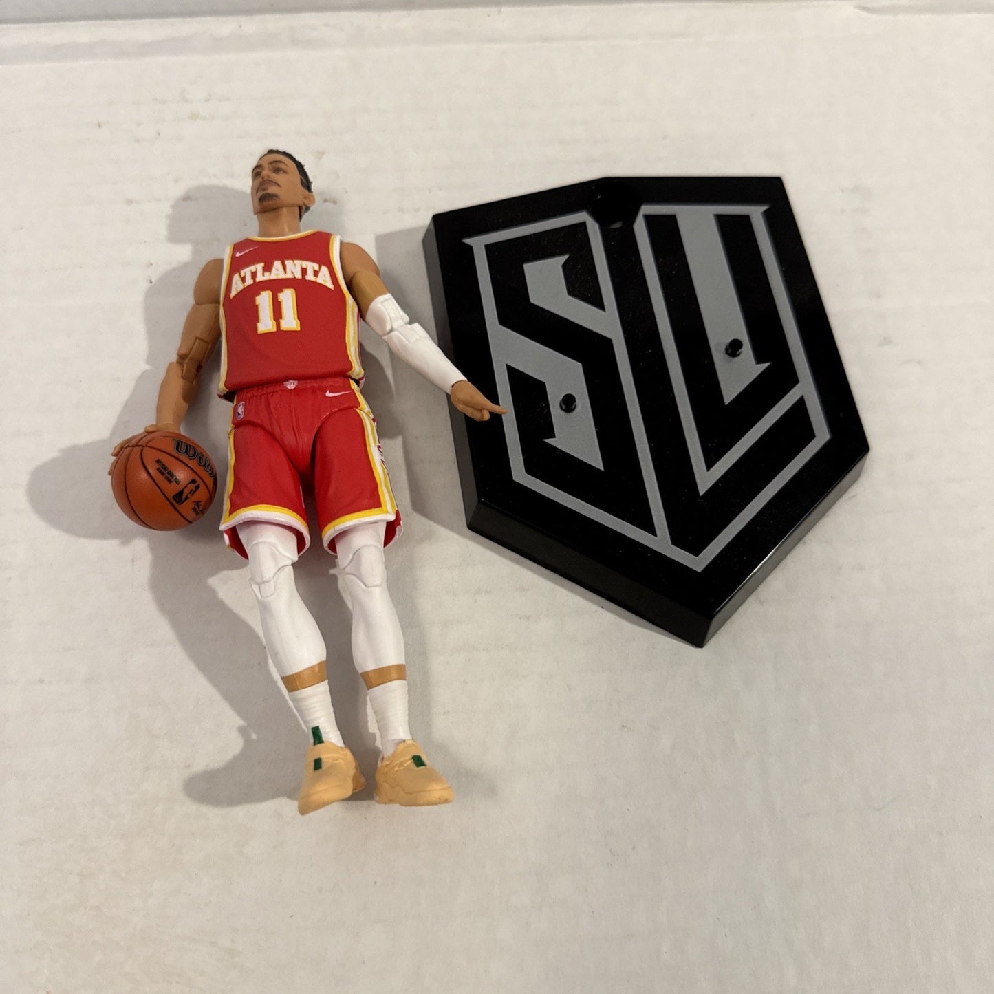 Hasbro Starting Lineup Series 1 - Trae Young 6” Action Figure With Stand & Ball