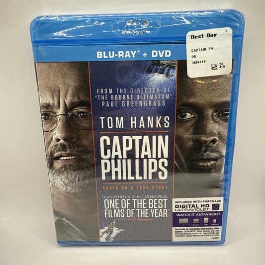 Captain Phillips (Two Disc Combo: Blu-ray / DVD + UltraViolet Digita - Sealed
