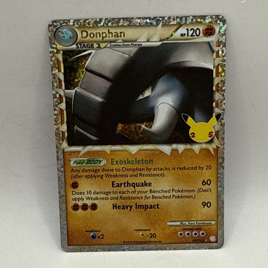 Pokemon TCG Donphan Prime Holo Rare Sword & Shield Celebrations #107/123 MP
