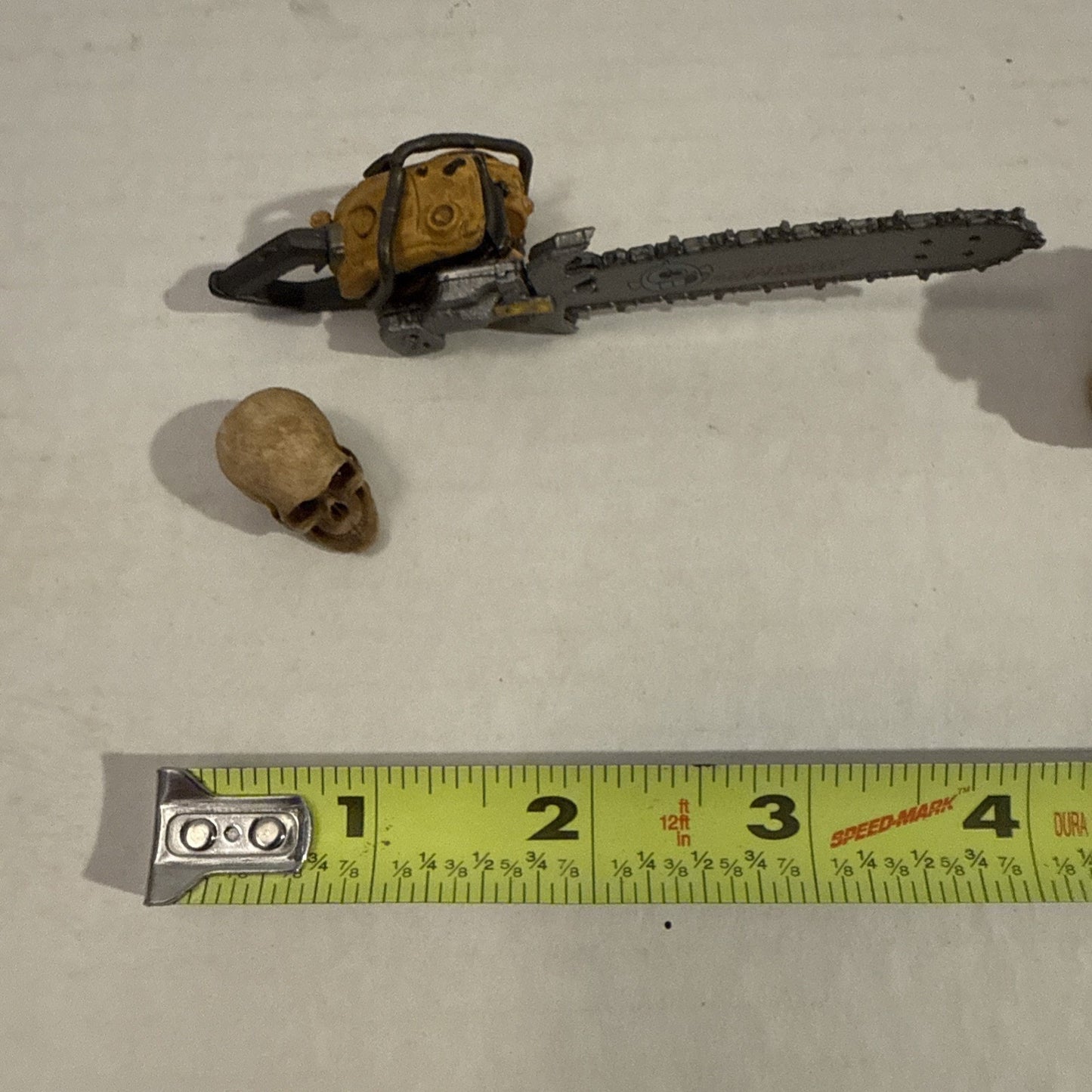 Lot Of Toy Action Figure Texas Chainsaw Massacre Leather Face, Chainsaw & Skull