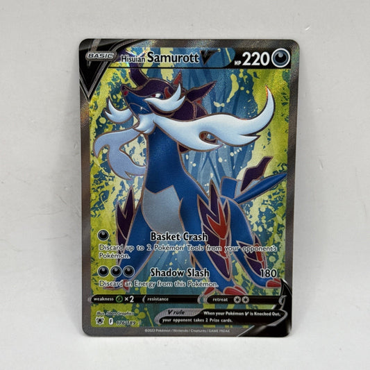 Pokemon: Hisuian Samurott V #176/189 Astral Radiance 2022 Ultra Rare - NM