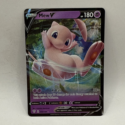 Mew V Darkness Ablaze 069/189 Regular Ultra Rare Pokemon Card NM