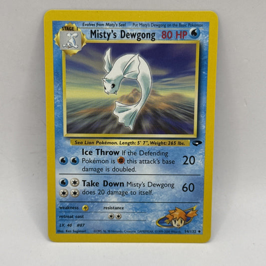 MISTY’S DEWGONG - Gym Challenge - 54/132 - Uncommon - Pokemon Card - MP