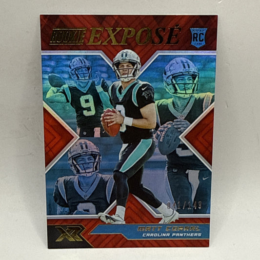 2022 Panini XR Rookie Expose Red Parallel Matt Corral Rc #RXP-2 #'d /149