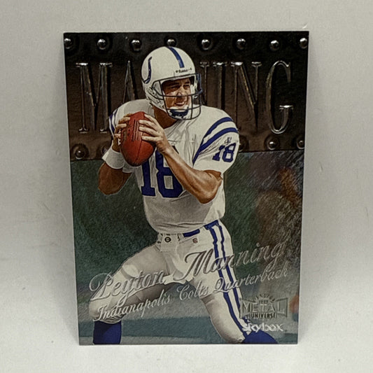 1999 Fleer Metal Universe Peyton Manning #77 Indianapolis Colts NFL Card