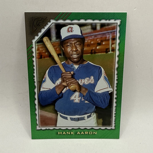 2022 Topps Gallery Baseball No 73 Hank Aaron SP /125 Green MLB Atlanta Braves