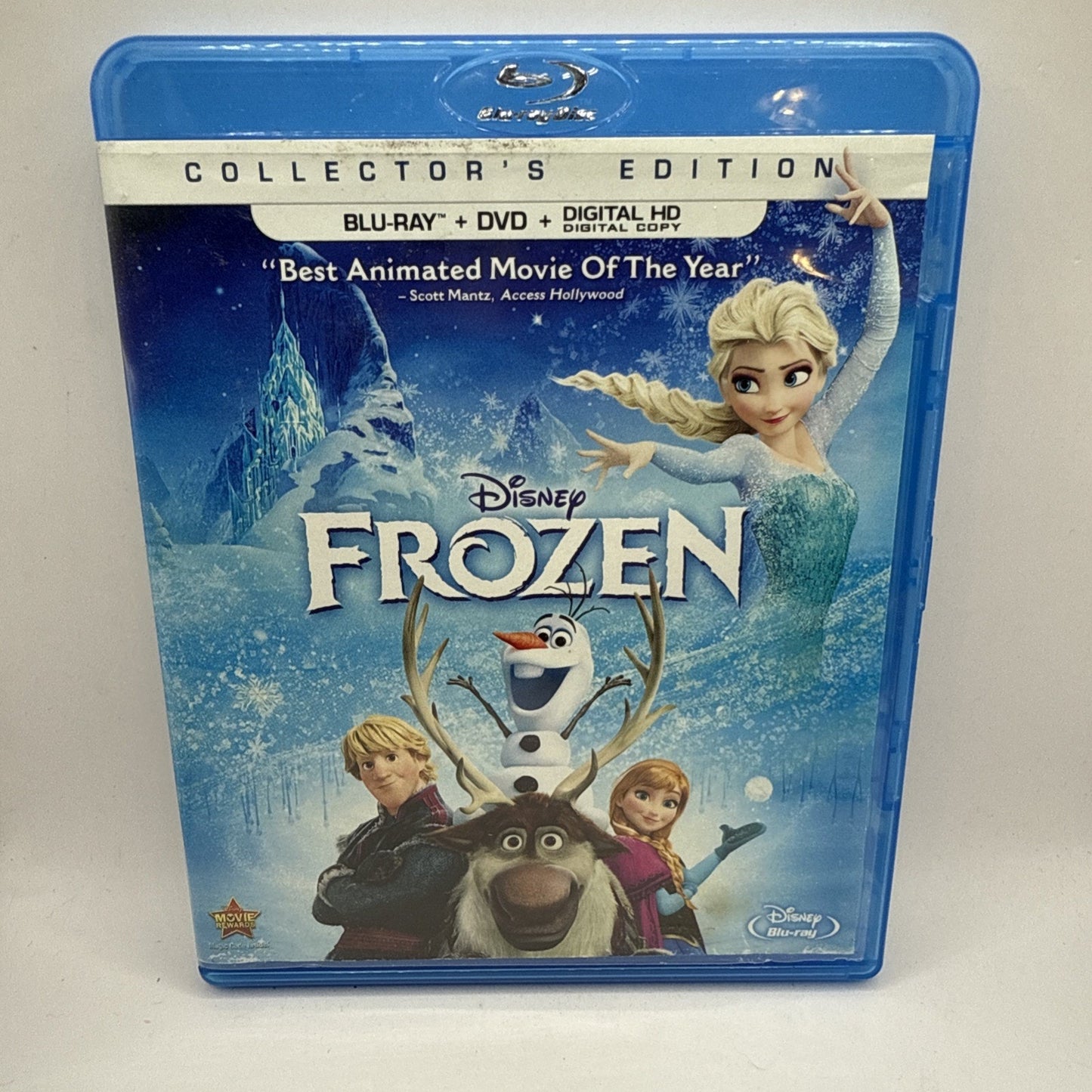FROZEN (Blu-Ray/DVD, 2014, 2-Disc Set) Disney Collectors Edition