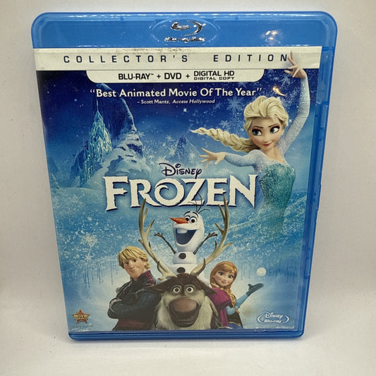 FROZEN (Blu-Ray/DVD, 2014, 2-Disc Set) Disney Collectors Edition