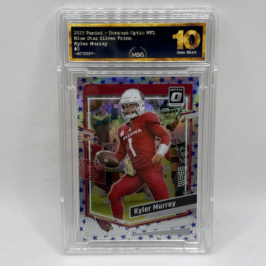 2023 Panini Donruss Optic Kyler Murray Holo BLUE STAR Emoji - Arizona Graded 10