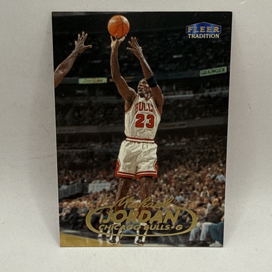 1998-99 Fleer Tradition MICHAEL JORDAN #23 Chicago Bulls Card HOF