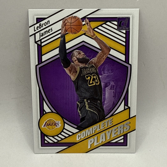 2020-21 Donruss Basketball LeBRON JAMES COMPLETE PLAYERS INSERT #4 Lakers!