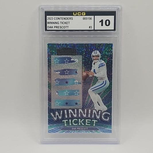 2023 Panini Contenders Dak Prescott Winning Ticket #3 Cowboys
