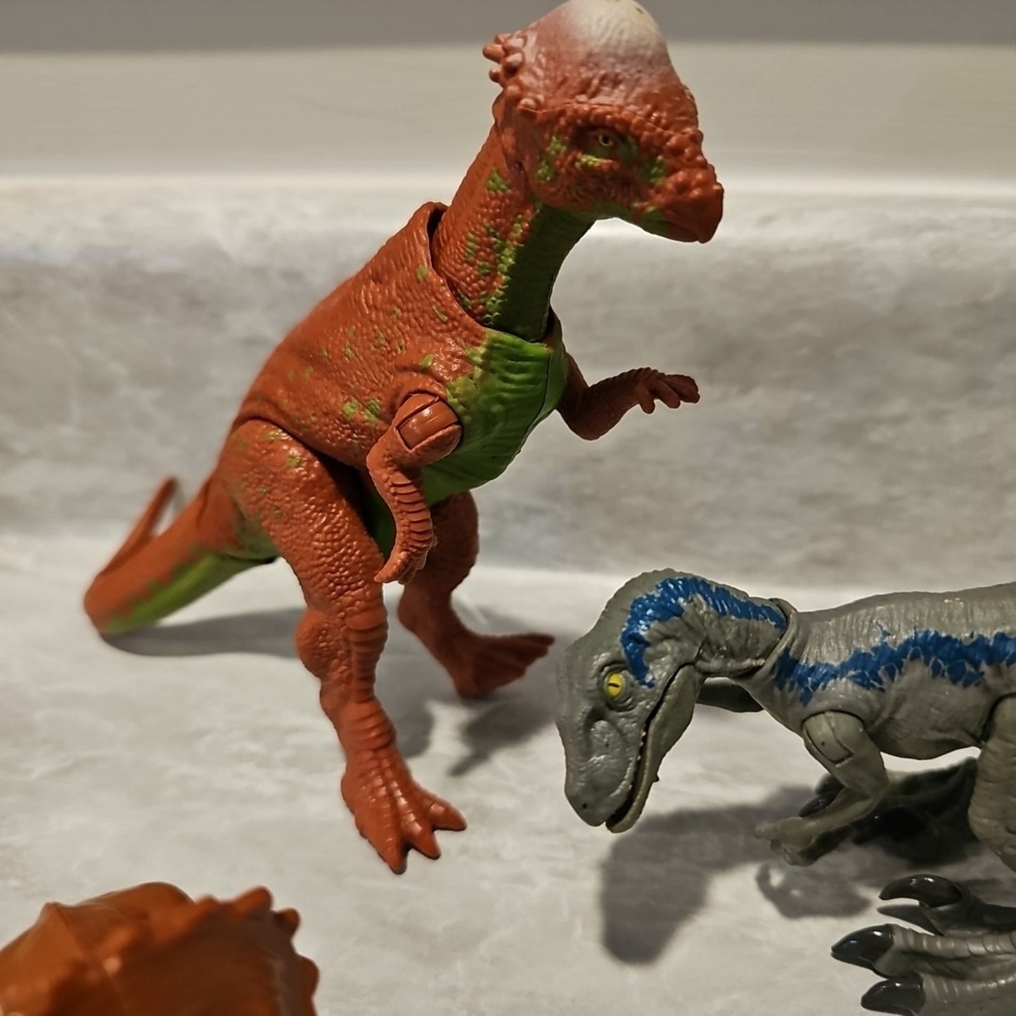 3 - Jurassic World Park Savage Strike Velociraptor Dinosaur Lot Of 3 Toys