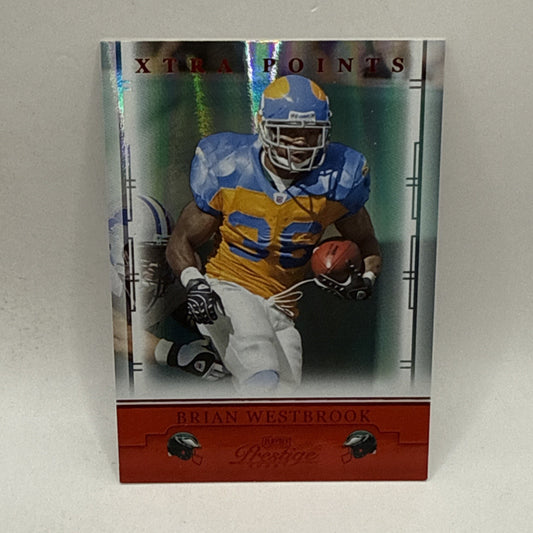 2008 Prestige Xtra Points Red /100 Brian Westbrook #75 NFL Philadelphia Eagles