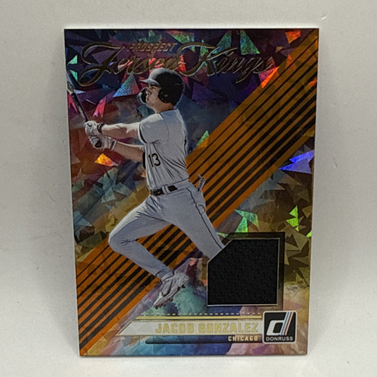 Panini Donruss Jacob Gonzalez Prospect Jersey Kings Orange Ice Relic Chicago MLB