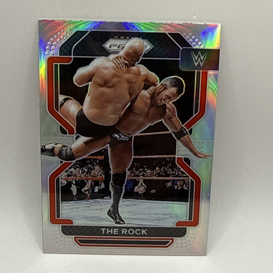 Dwayne "The Rock" Johnson - 2022 Panini Prizm WWE Silver Prizm #191 Rare Foil