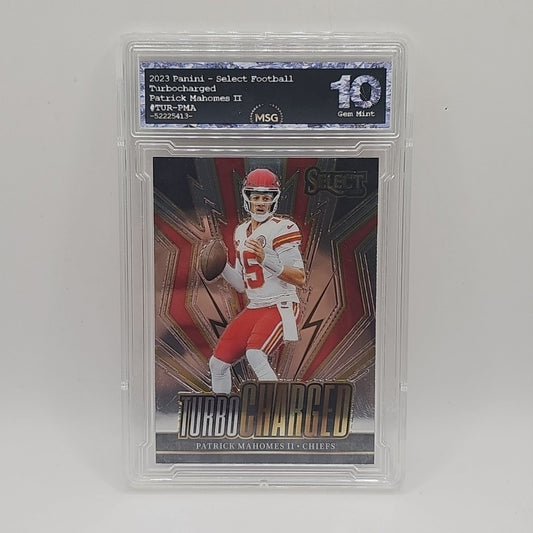 2023 Panini Select - Turbocharged Silver Prizm #TUR-PMA Patrick Mahomes Graded