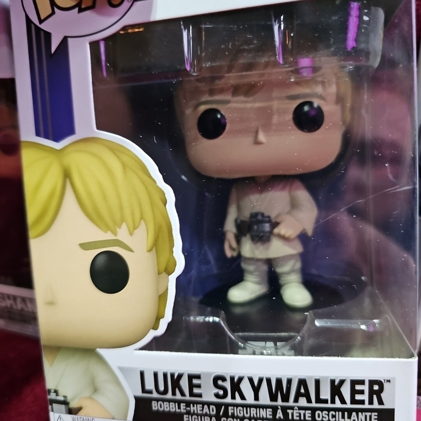 (3) Funko Pops Star Wars Luke Skywalker. Fennec Shand & The Mandalorian Lot