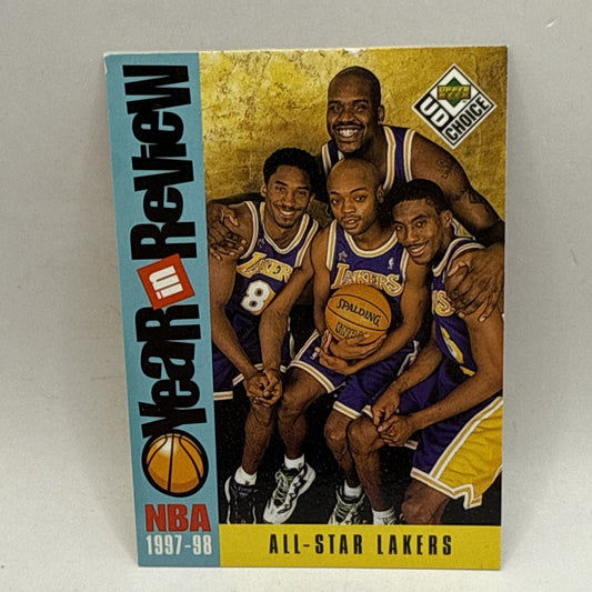 1998-99 UD CHOICE Kobe Bryant "1997-98 YEAR IN REVIEW" CARD #197 LA LAKERS NBA