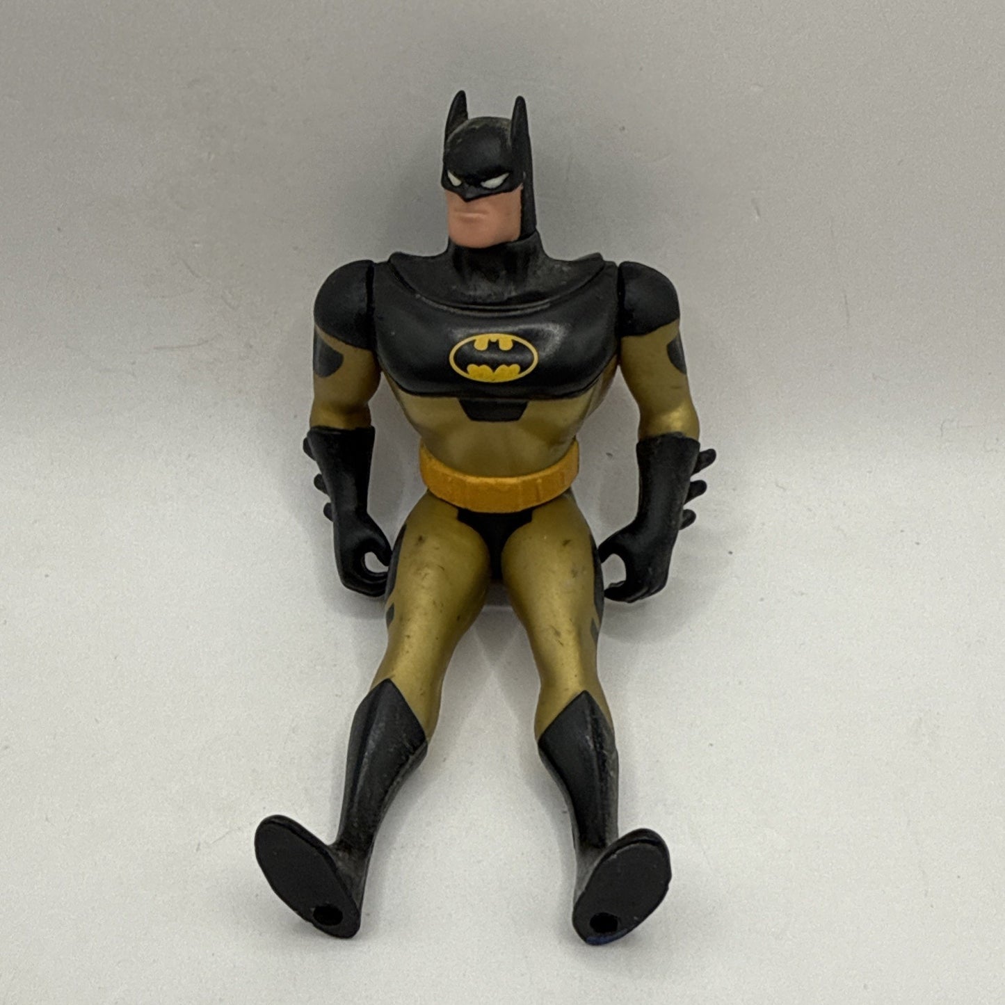 Batman Kenner Action Figure 1993 Rapid Attack Super Hero Gold Black Suit 5”