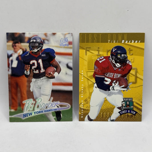 1997 Fleer Ultra Football Tiki Barber RC #175 Vintage NFL Trading Cards