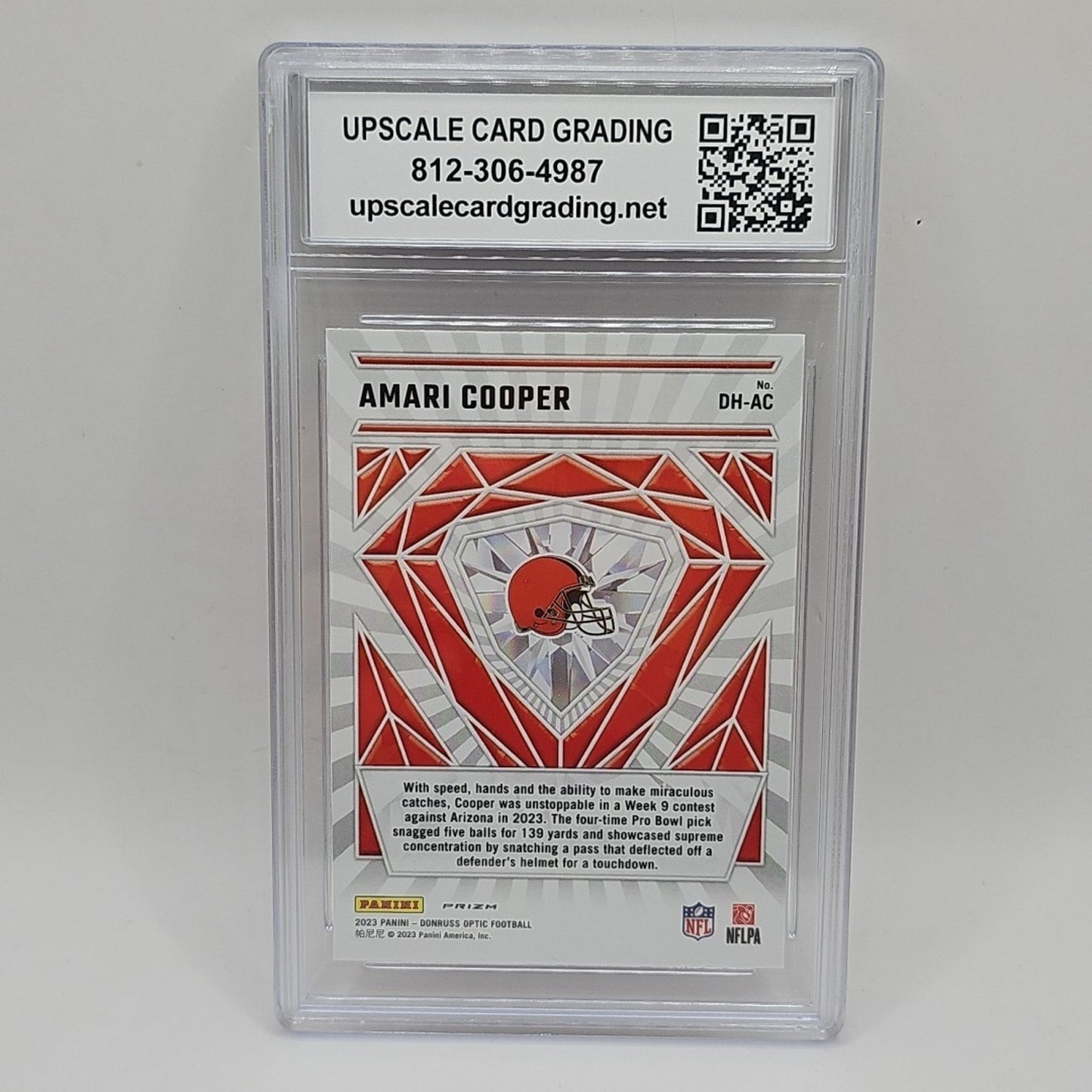 Panini Donruss Optic Diamond Hands Silver Prizm #DH-AC Amari Cooper Graded 10